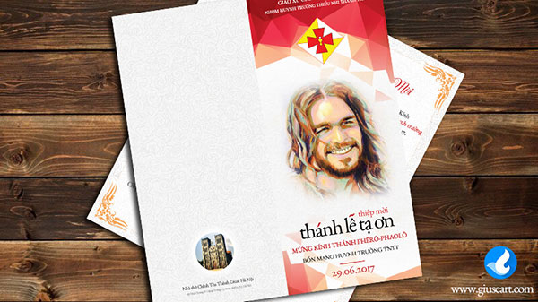 Thiệp mời Lễ Bổn Mạng Huynh trưởng TNTT Giáo xứ Chính tòa Hà Nội缩略图