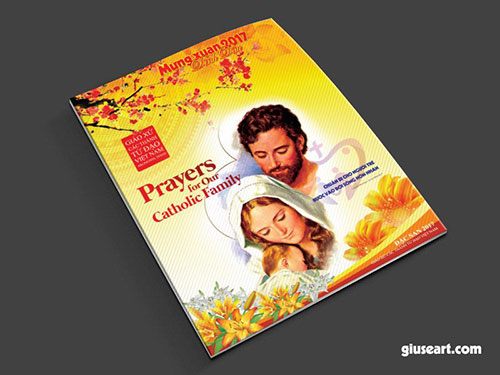 Thiết kế bìa Tập san Công giáo Xuân Đinh Dậu cho các bạn cần缩略图