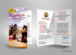 Thiết kế thiệp mời Lễ Quan thầy Giới trẻ Giáo xứ Kẻ Nghệ – TGP. Hà Nội缩略图