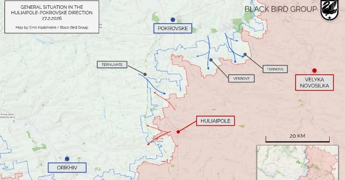 Đảo chiều cục diện! Lần đầu tiên diện tích mất đi của quân Nga vượt quá diện tích chiếm đượcNga mất nhiều lãnh thổ trên chiến trường Ukraine trong tháng 2缩略图