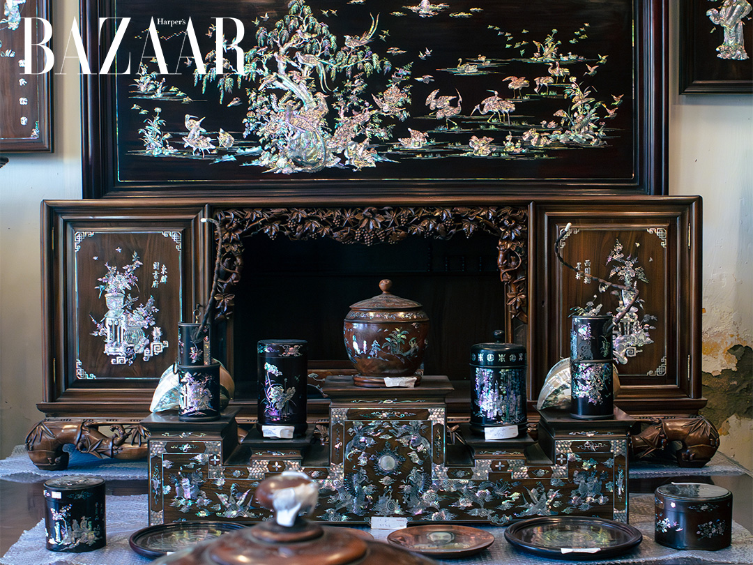 Làng nghề Khảm trai Chuyên Mỹ, nơi xà cừ giữ hộ thời gian, nghệ nhân múa dao trên gỗ缩略图