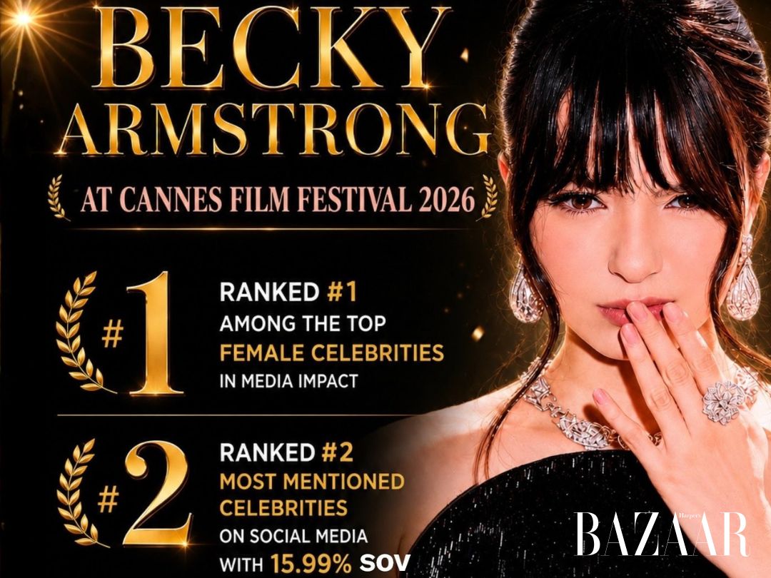 Becky Armstrong Top 1 sao nữ có sức ảnh hưởng truyền thông lớn nhất LHP Cannes 2026缩略图