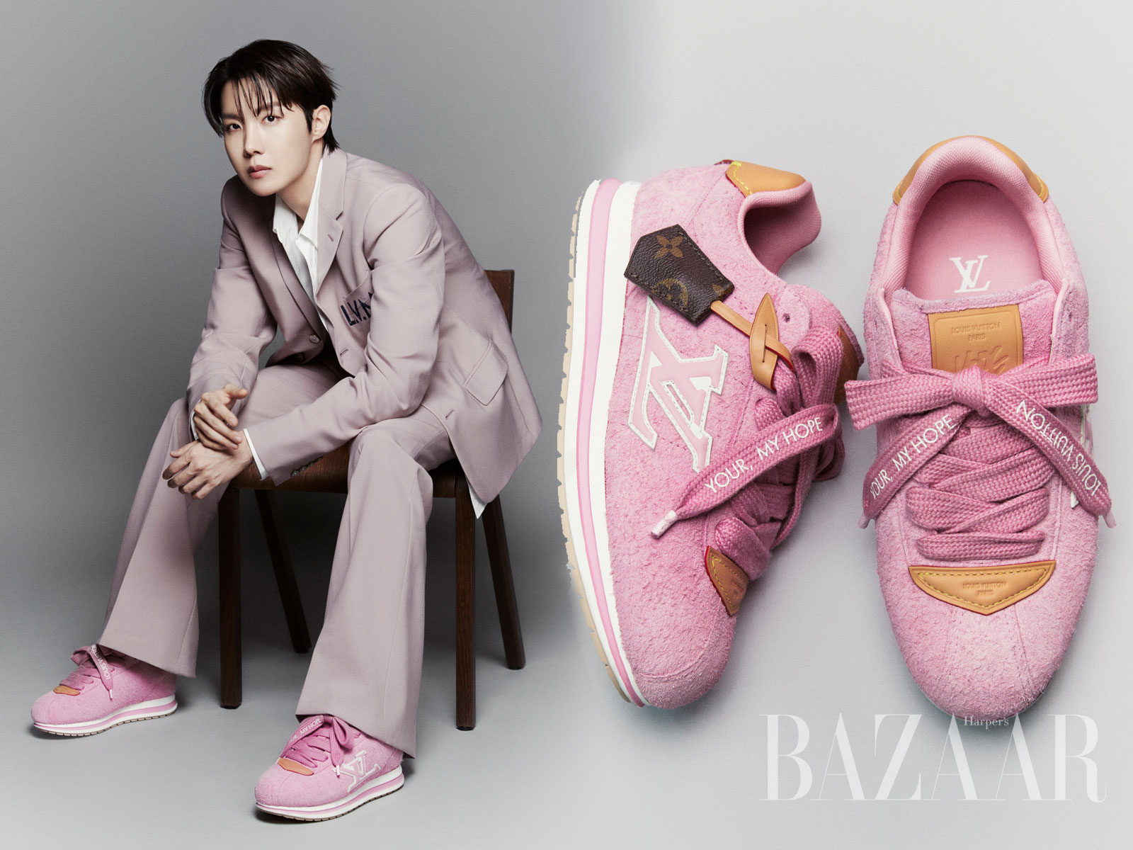 Louis Vuitton bắt tay j-hope ra mắt giày thể thao màu hồng缩略图