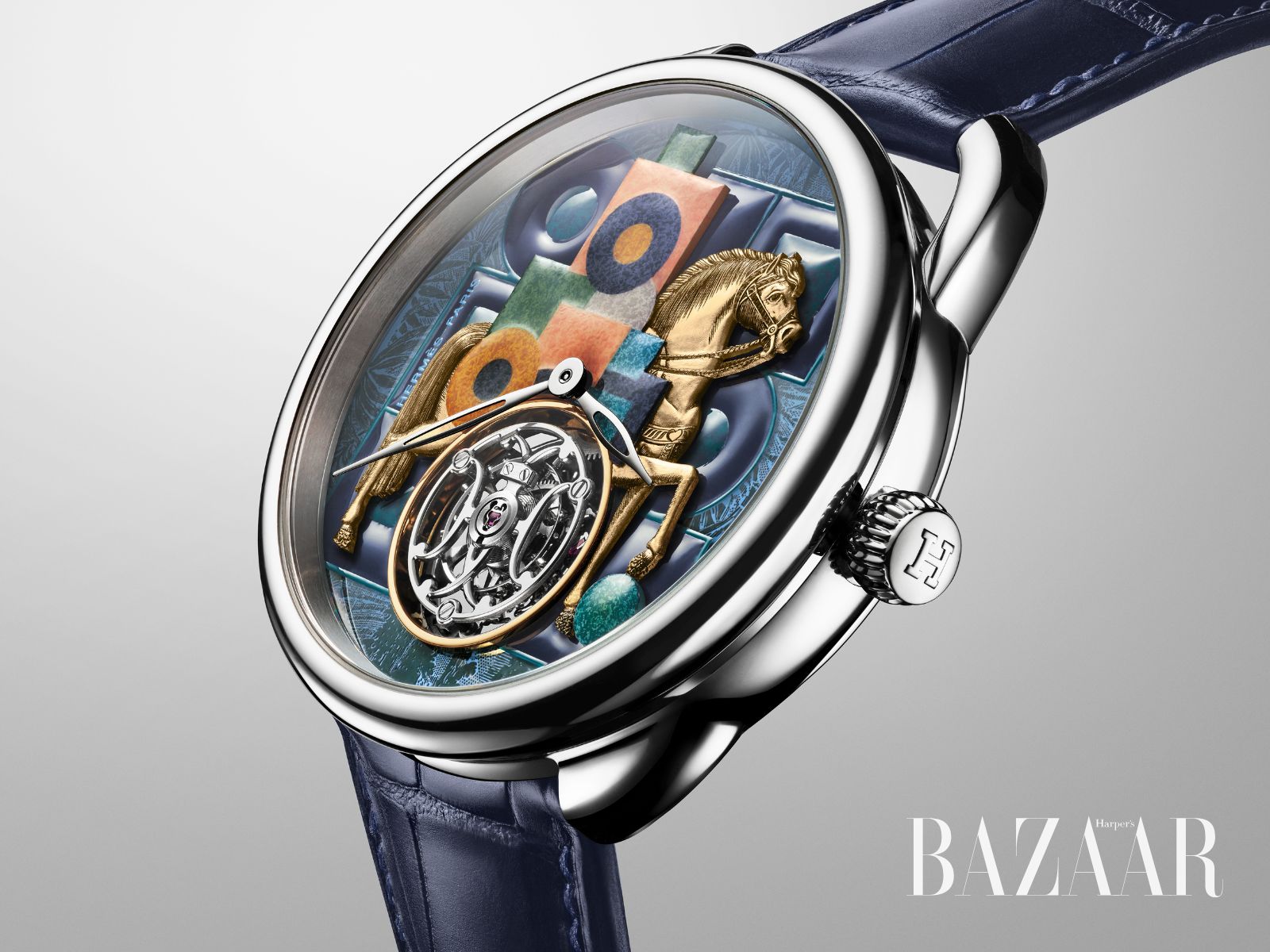 Đồng hồ Hermès Arceau Cavalier en Formes: Chỉ 6 chiếc toàn cầu缩略图