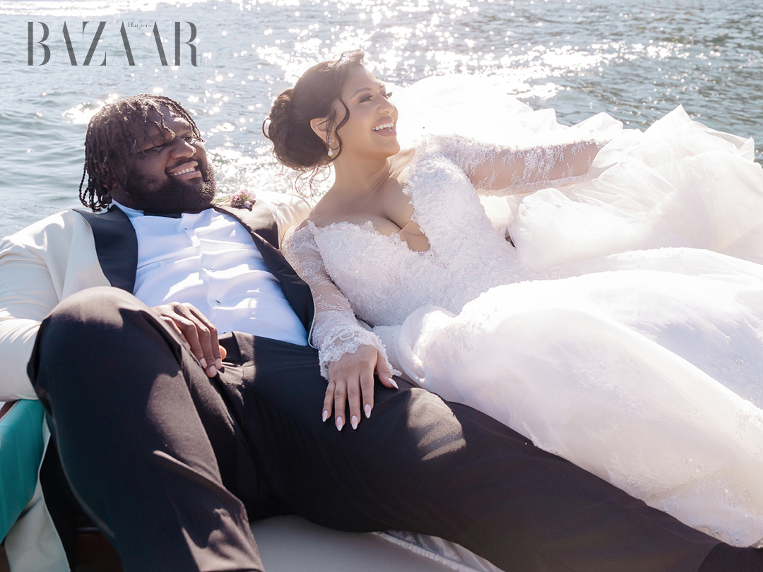 Inside Los Angeles Chargers Star Dalvin Tomlinson and Giselle Devot Tomlinson’s Million Dollar Lake Como Wedding Weekend缩略图