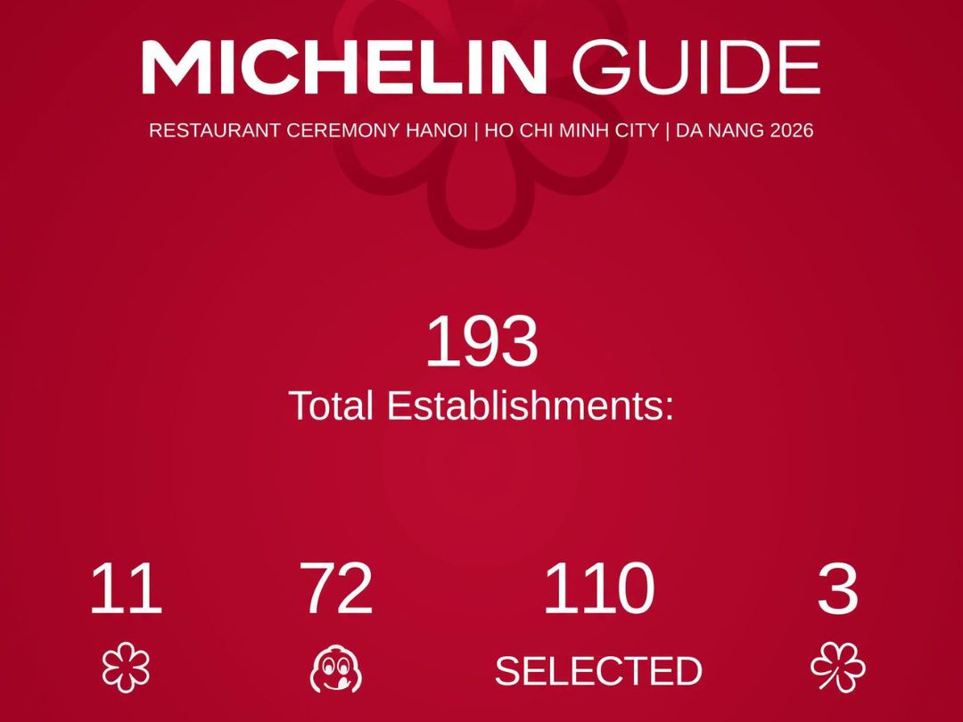 Danh sách các nhà hàng đạt sao Michelin ở Việt Nam năm 2026缩略图