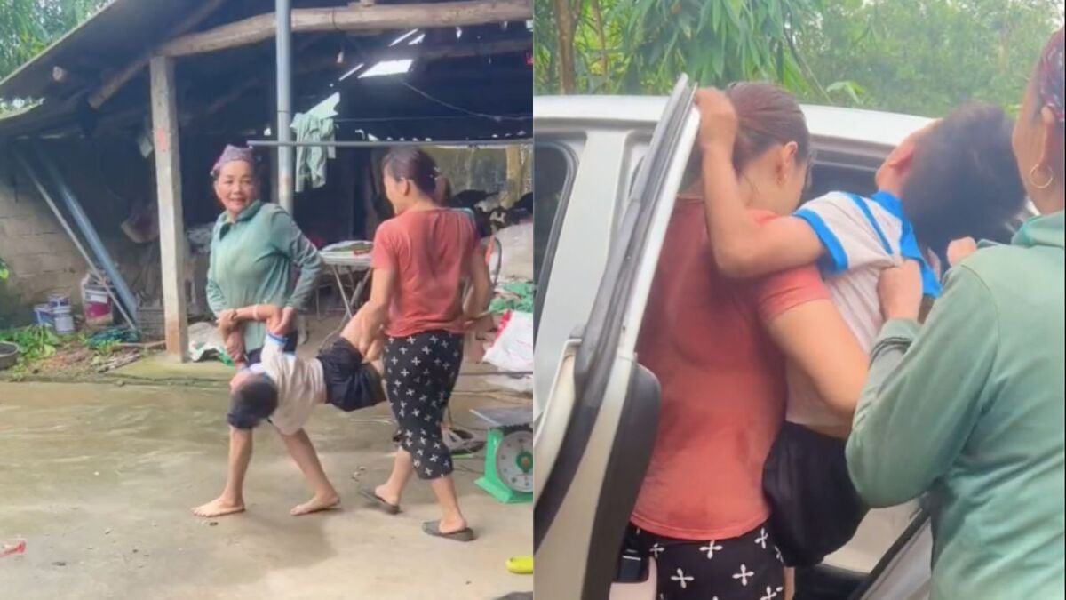 Cảnh &amp;apos;khối nghỉ hè&amp;apos; gào khóc khi bị bê lên xe rời quê khiến dân mạng phì cười缩略图