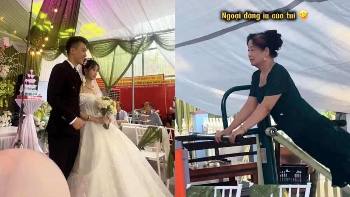 Clip bà ngoại vừa ăn cưới vừa tập thể dục khiến dân mạng phục lăn缩略图