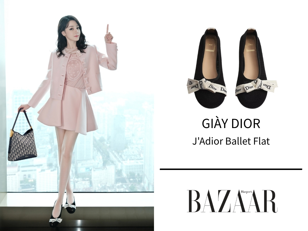 Giày Dior nâng niu bàn chân Địch Lệ Nhiệt Ba như một món quà缩略图