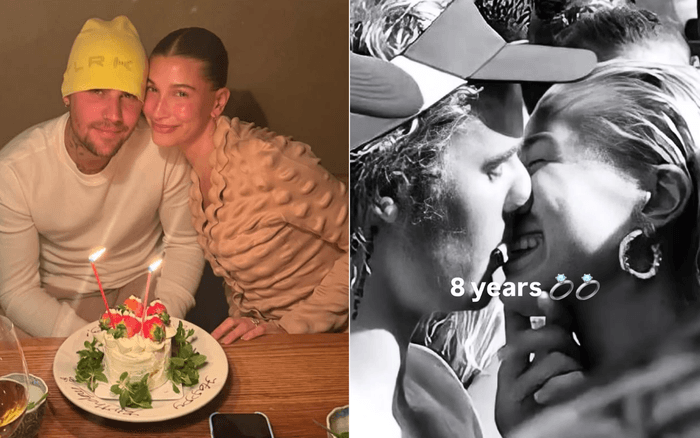 Hailey Bieber kỷ niệm 8 năm đính hôn cùng Justin Bieber缩略图