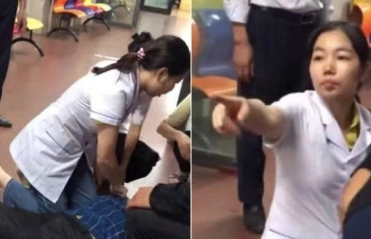 Nghe tiếng hô cấp cứu, nữ điều dưỡng chạy 50m quỳ gối ép tim cứu người缩略图