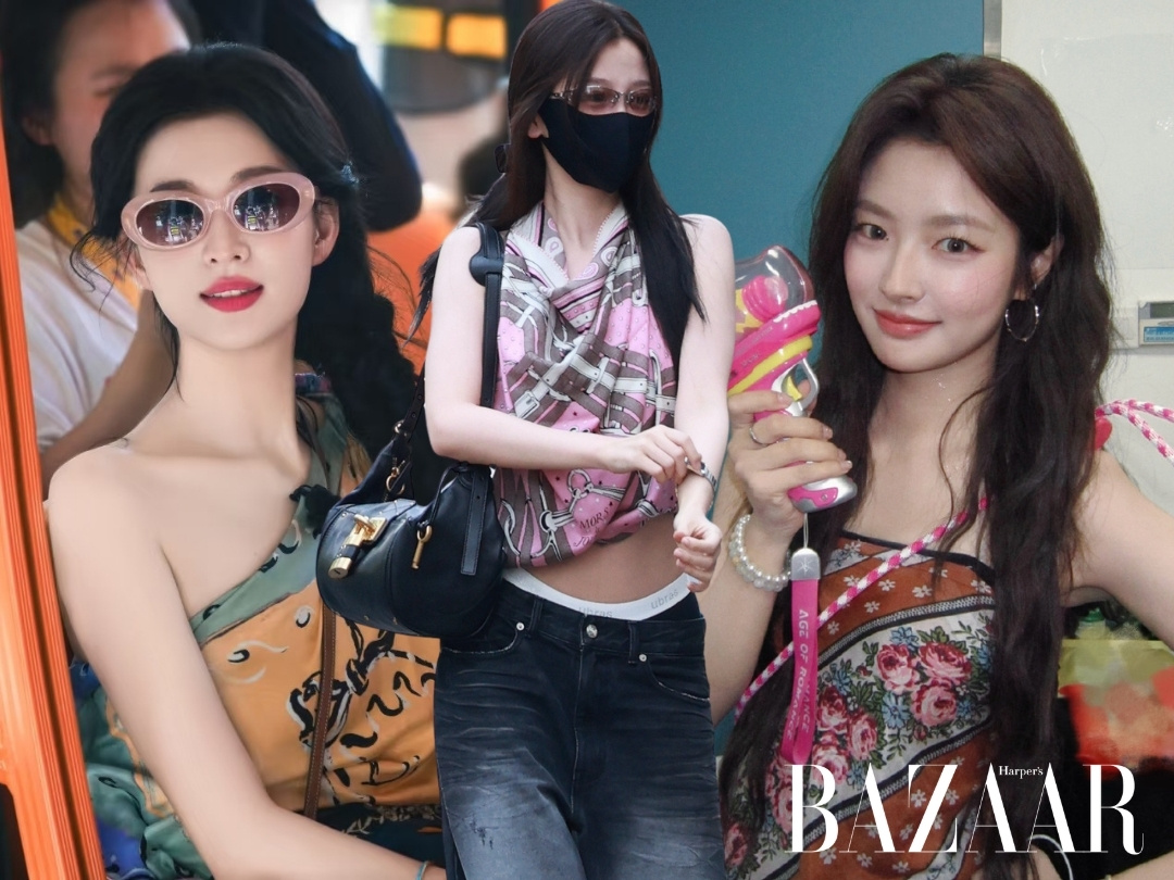 Vương Sở Nhiên, Ngu Thư Hân và Từ Nhược Hàm boho với mốt quấn khăn lụa làm áo缩略图
