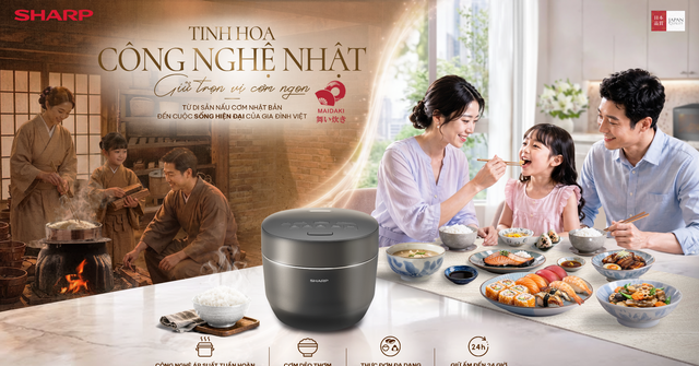 Sharp Maidaki – Tinh hoa nấu cơm chuẩn Nhật cho gia đình Việt缩略图