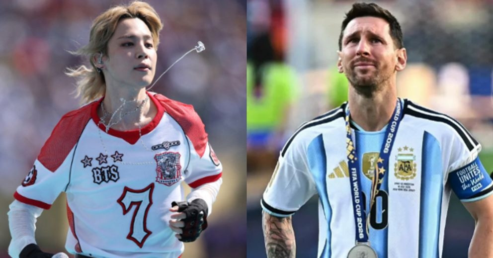V và Jimin (BTS) chính thức vượt qua Messi ở điều này缩略图