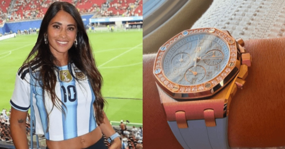 Vợ Messi đeo đồng hồ tiền tỷ, khoe eo thon gợi cảm khi cổ vũ Argentina缩略图