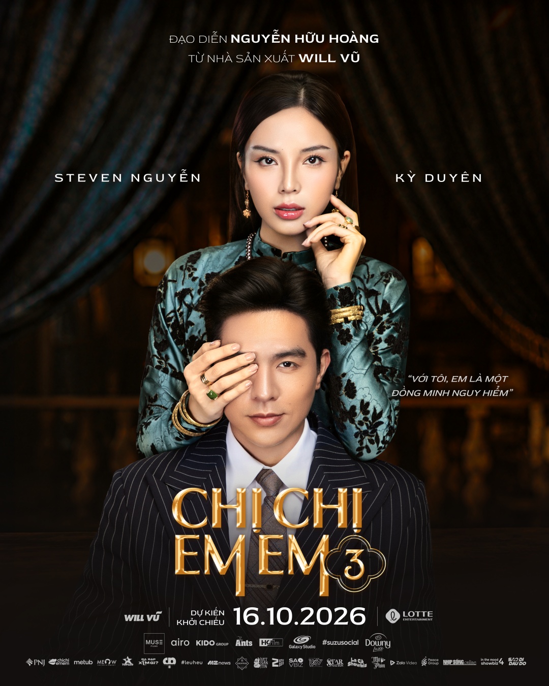 Kỳ Duyên, Steven Nguyễn từ teaser Chị chị em em 3 đã táo bạo缩略图