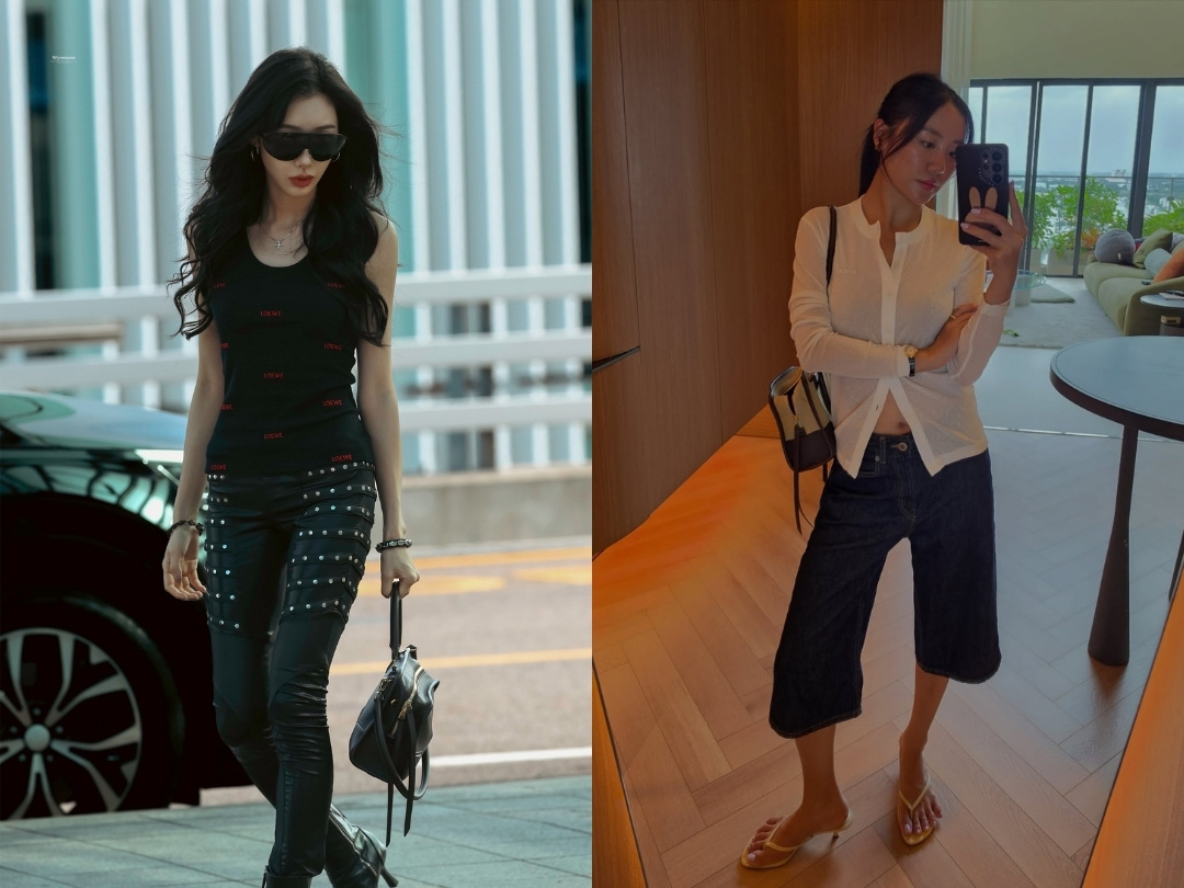 Giselle (aespa), Văn Mai Hương trót yêu túi xách LOEWE Amazona 180缩略图