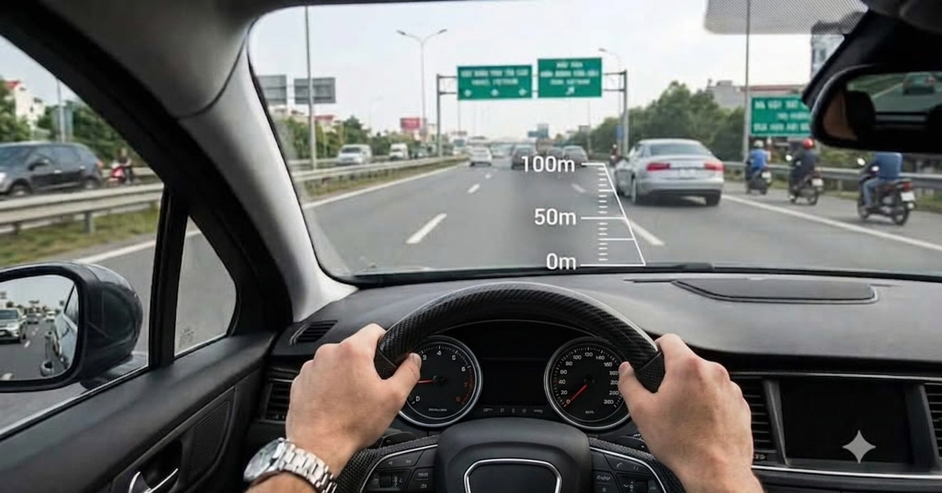 Tài xế bày nhau loạt mẹo căn khoảng cách an toàn khi chạy trên cao tốc缩略图