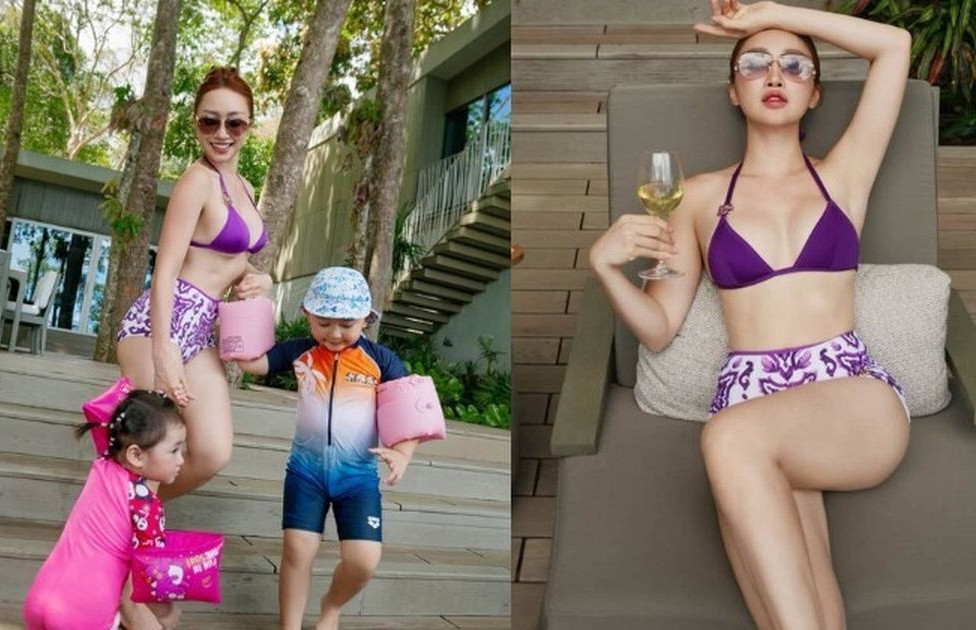 Tiểu thư Hà Nội lấy chồng là đại gia lớn hơn 16 tuổi, khoe vóc dáng nóng bỏng sau 2 lần sinh con缩略图