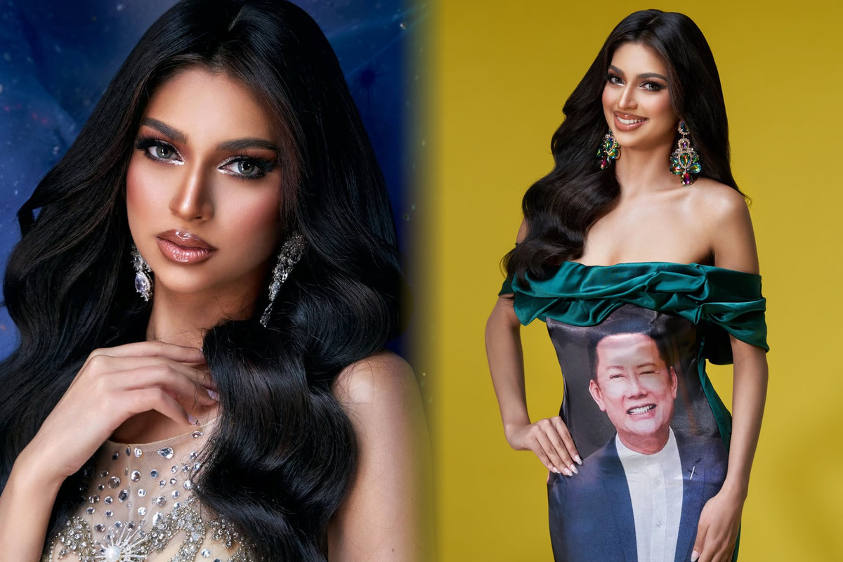 Miss Grand Singapore mặc váy in hình ông Nawat, gây xôn xao trước thềm cuộc thi缩略图