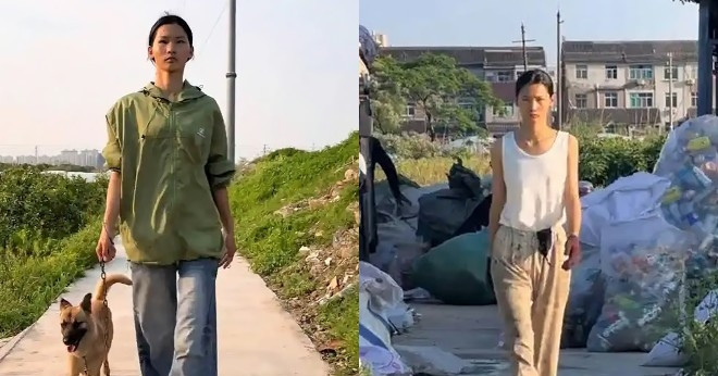 Nữ công nhân thu gom rác gây sốt mạng xã hội vì nhan sắc nổi bật, cao hơn 1,8m缩略图