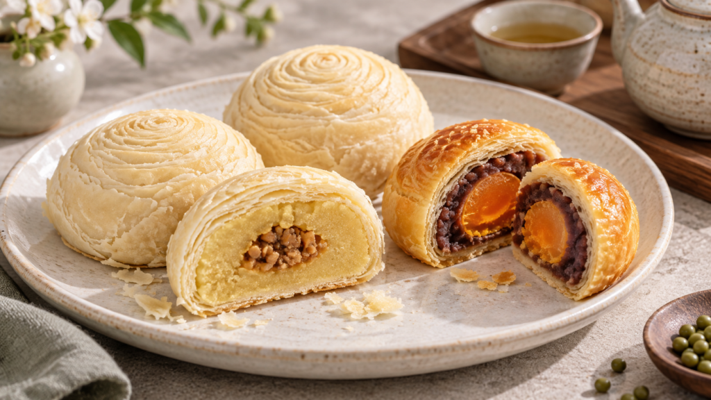 Bánh Trung thu qua các vùng: từ vỏ mỏng Quảng Đông đến lớp bánh ngàn tầng Giang Nam缩略图