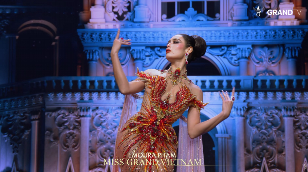 Phượng hoàng lửa Emoura Phạm tại bán kết Miss Grand International缩略图