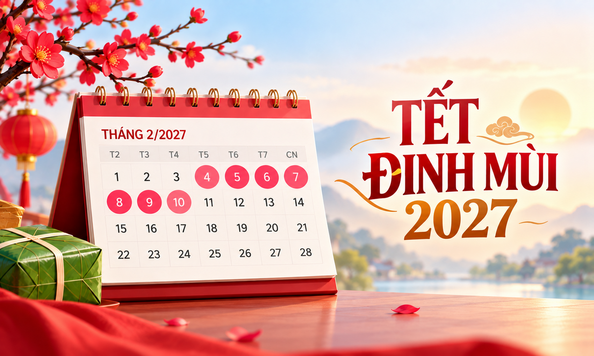 Chi tiết 22 ngày nghỉ lễ, Tết năm 2027缩略图
