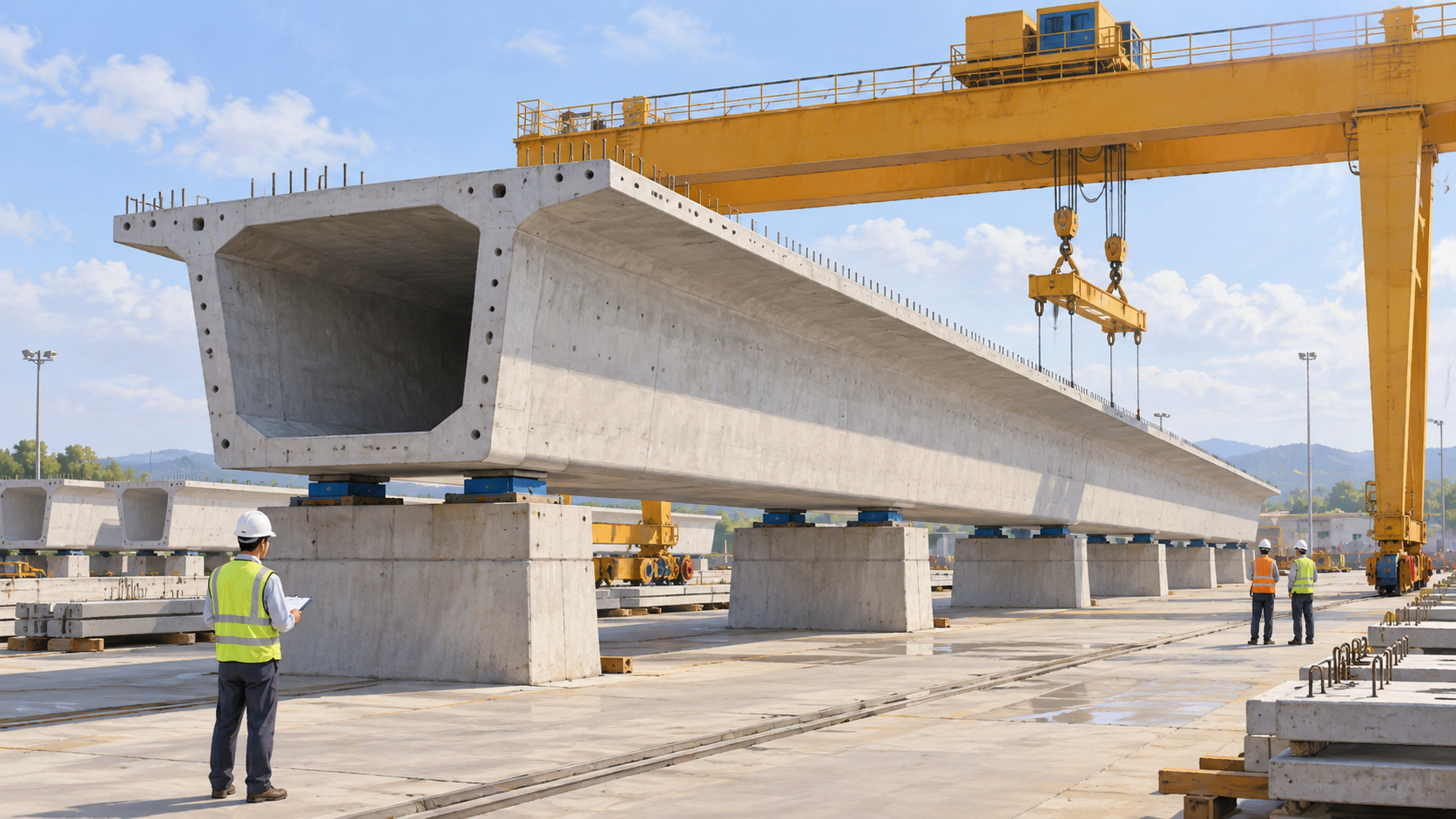 Đúc những phiến dầm đầu tiên cho tuyến Hà Nội – Quảng Ninh và Bến Thành – Cần Giờ缩略图