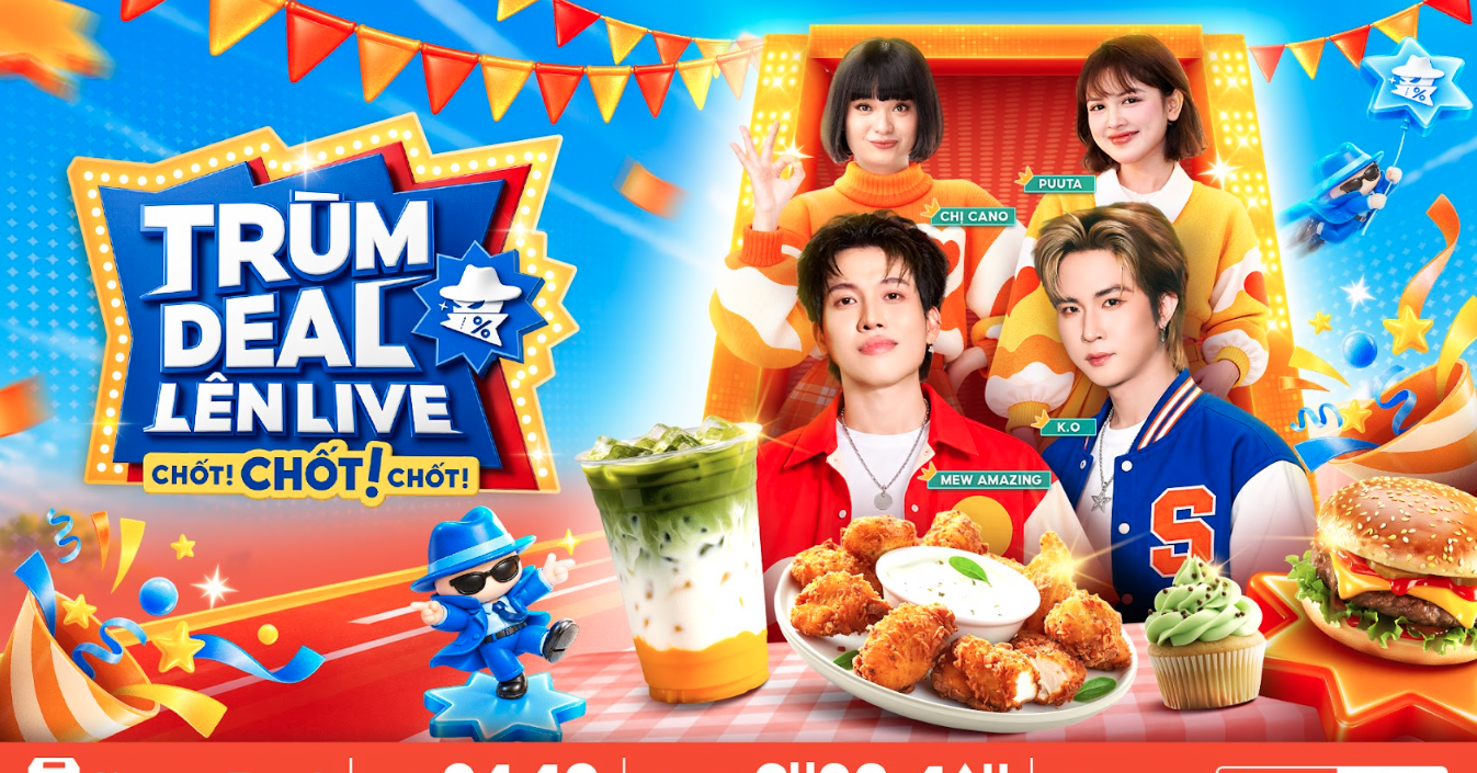 Đón mùa lễ hội cùng ShopeeFood với loạt deal hời giảm đến 50% trên Trùm Deal Lên Live 24.10缩略图