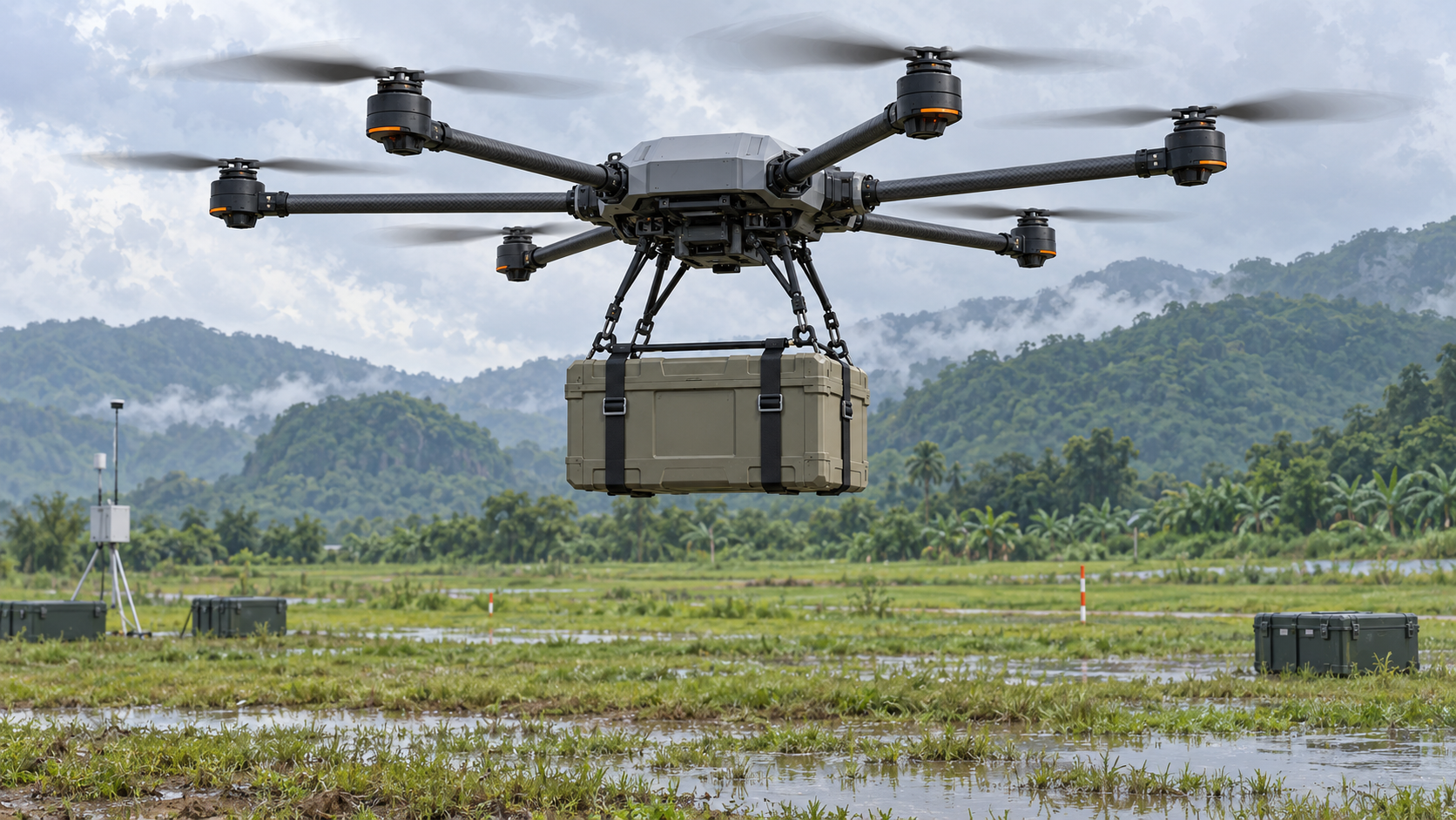 Đà Nẵng thử nghiệm drone chở hàng 80–120 kg để cứu trợ vùng cô lập缩略图
