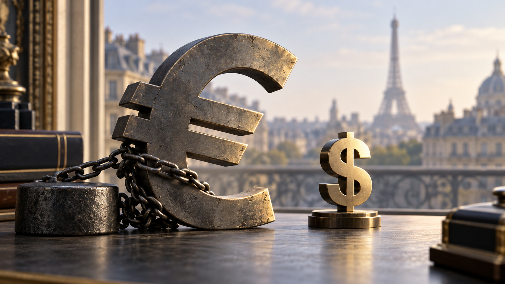 Euro xuống mức thấp nhất 17 tháng giữa lo ngại nợ công Pháp缩略图