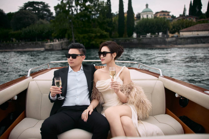 Hoa hậu Đỗ Thị Hà đăng tải loạt ảnh kỷ niệm một năm ngày cưới lãng mạn bên chồng doanh nhân缩略图