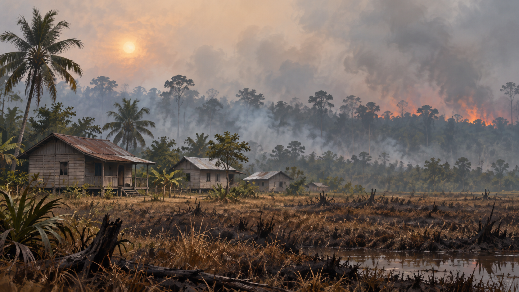 Cháy rừng Indonesia thiêu rụi gần 300 ngôi nhà ở Bangka Belitung缩略图